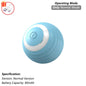 Dog Cat Interactive Ball Toy Automatic Rolling Ball Faux Tail