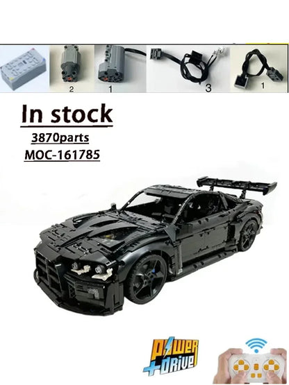 MOC-161785 Black M4 GT3 Super Sports Car Racing Block
