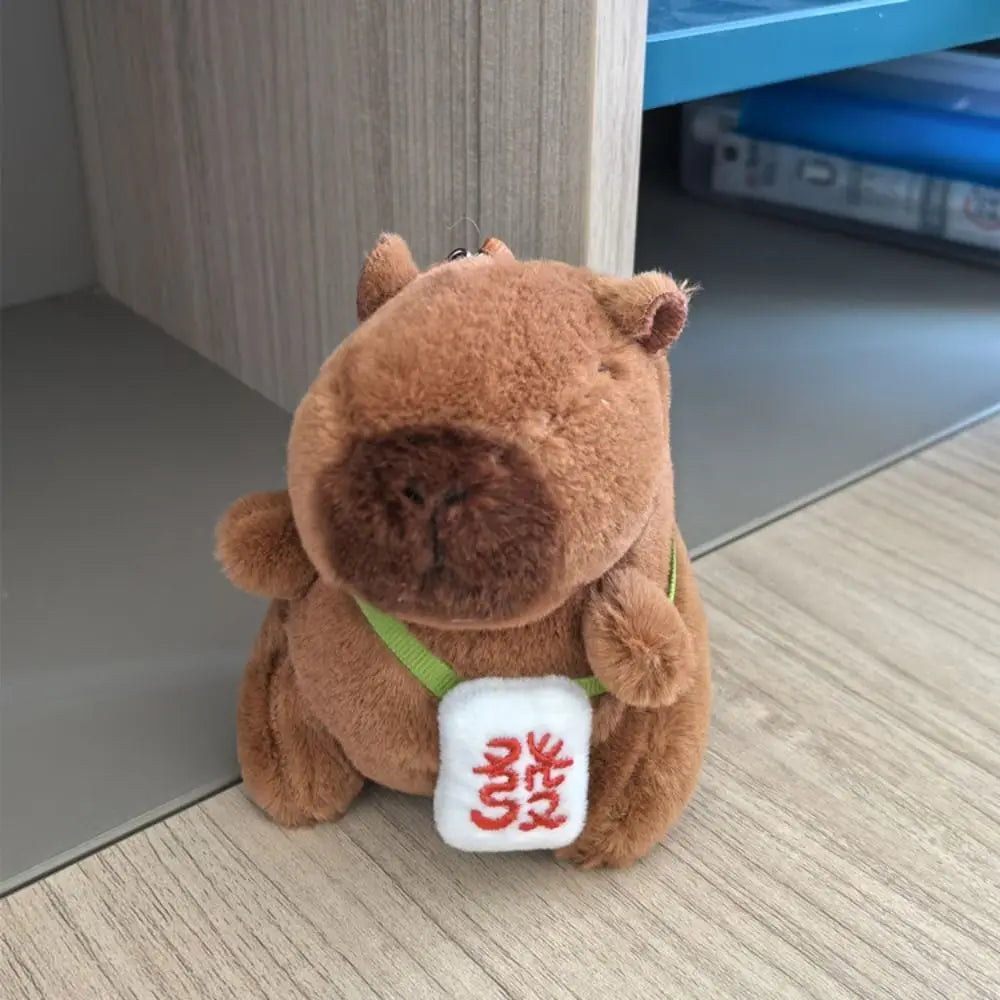 Cute Capybara Plush Toy Hoodie with Wings Simulation Doll