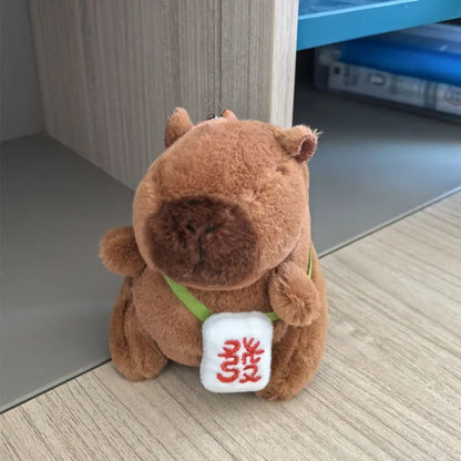 Cute Capybara Plush Toy Hoodie with Wings Simulation Doll