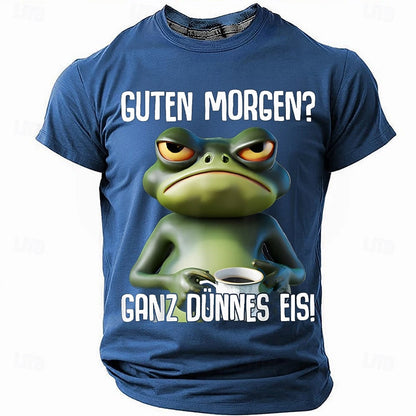 Men's casual O-neck short sleeved T-shirt