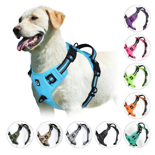 No Pull Dog Harness, Adjustable Soft Padded