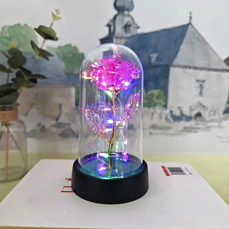 Rose Light Beautiful Realistic Looking Night Light Rose