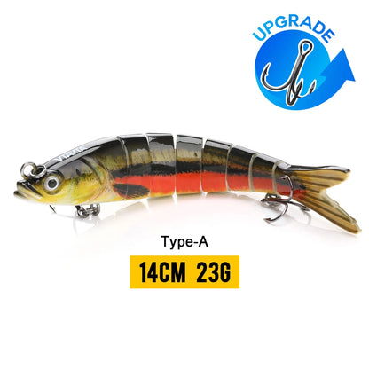 VTAVTA 10/14cm Sinking Wobblers Fishing Lures Jointed