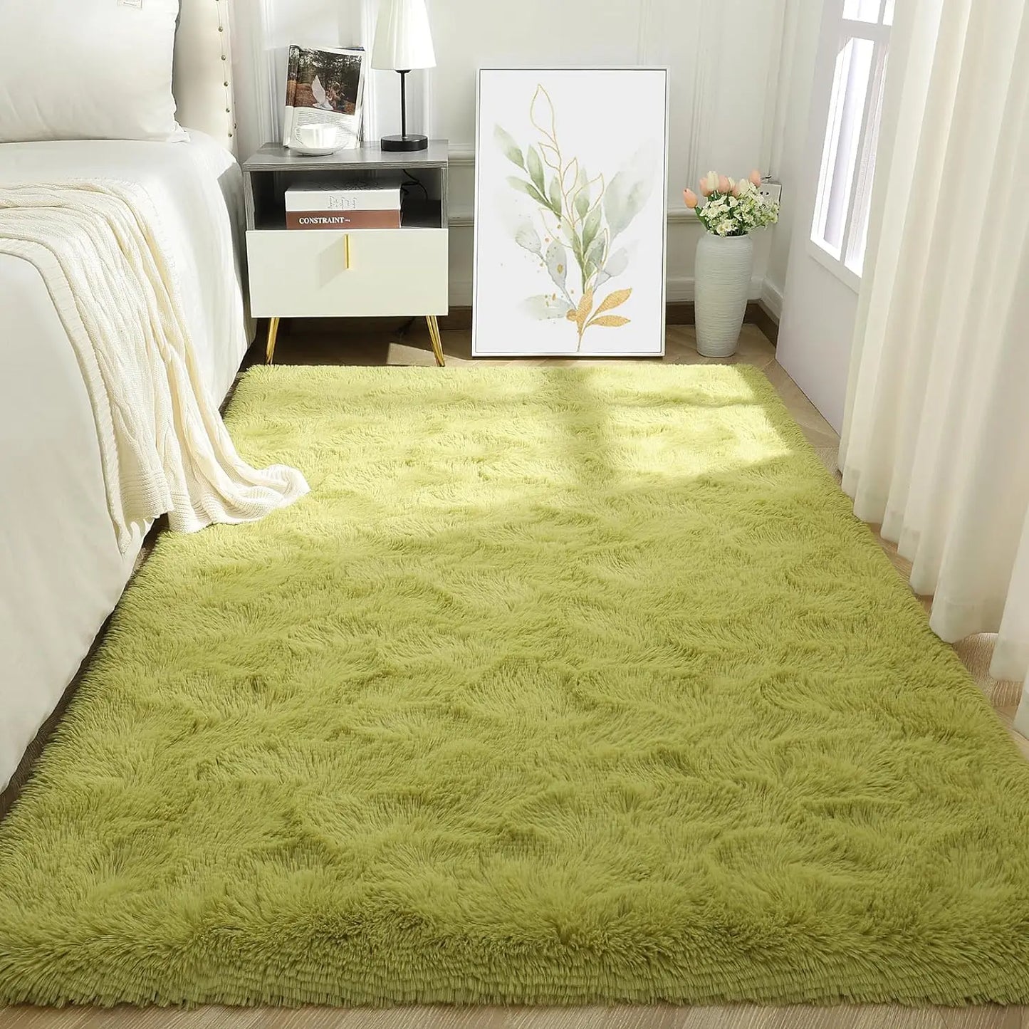 VIKAMA Tie-Dye Plush Carpet Living Room Decoration Soft Fluffy