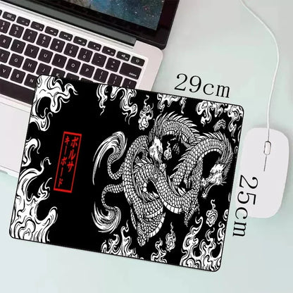 Japanese Dragon Large XXL Gaming Mousepad 900x400 700x300