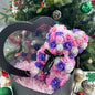 25cm Artificial Teddy Rose Flower Bear with Box Romantic