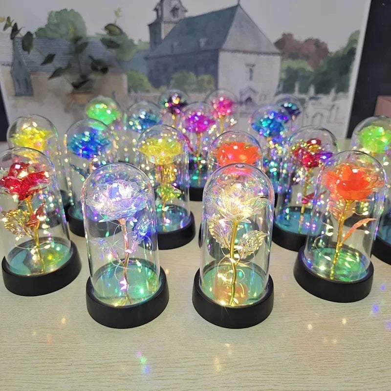 Rose Light Beautiful Realistic Looking Night Light Rose