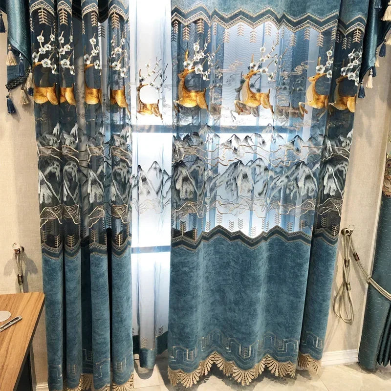 Luxury Elegant Decorative Curtains For Bedroom Europe