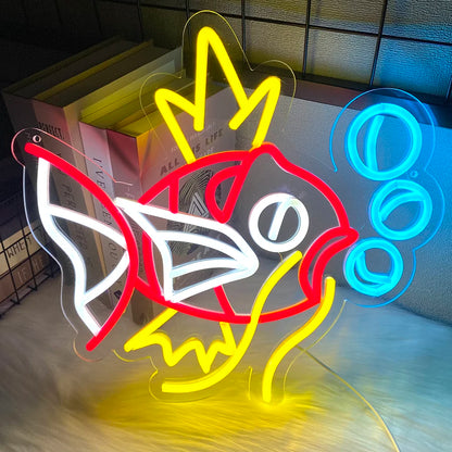 Fish Neon Sign,Animal  Art Led Light for Resturant