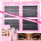 DIY Lash Extension Kit 720pcs Lash Clusters Individual Eyelashes Kit