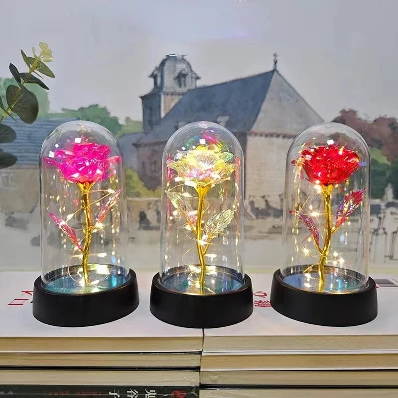 Rose Light Beautiful Realistic Looking Night Light Rose