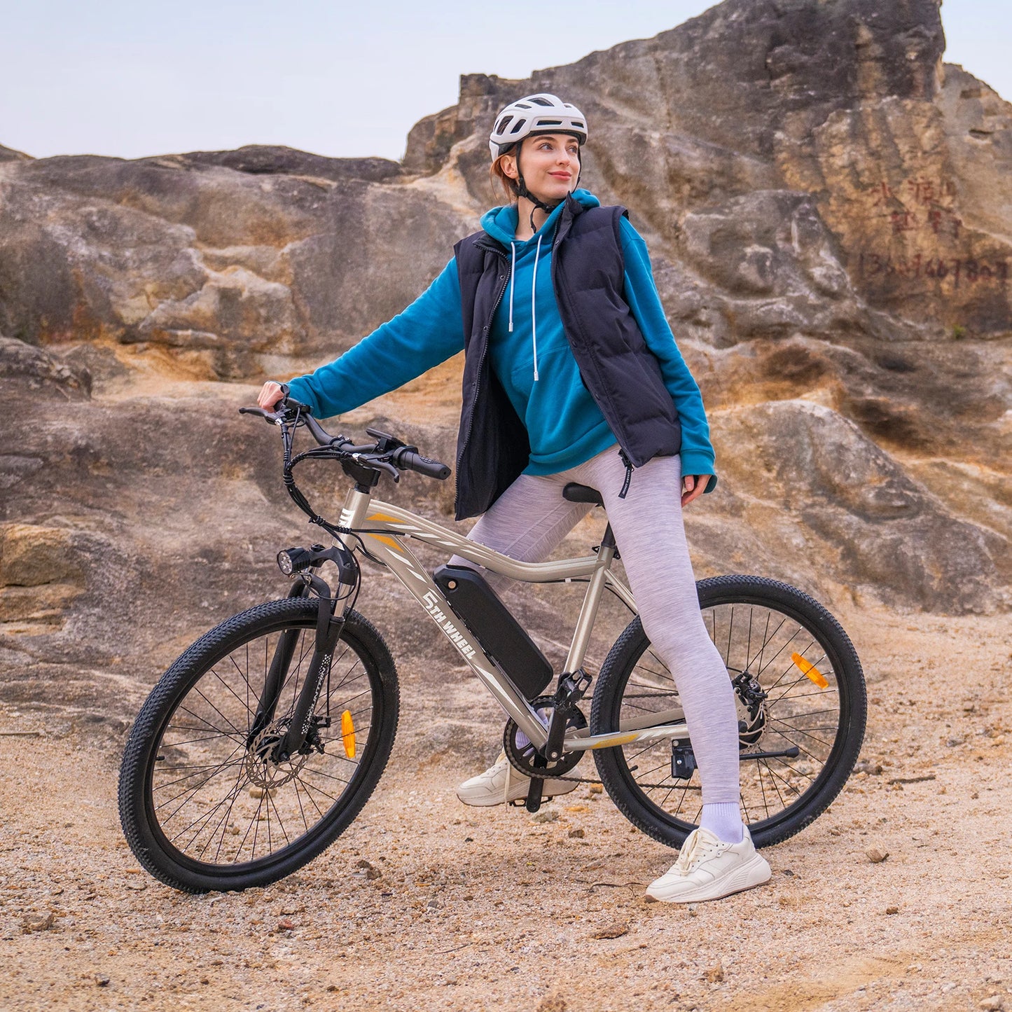 5TH WHEEL AB17 Electric Bike, 700W Peak Motor, 23 Mph Max Speed, Color