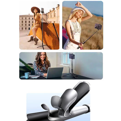 Portable Telescopic Bluetooth Selfie Stick for Live Streaming