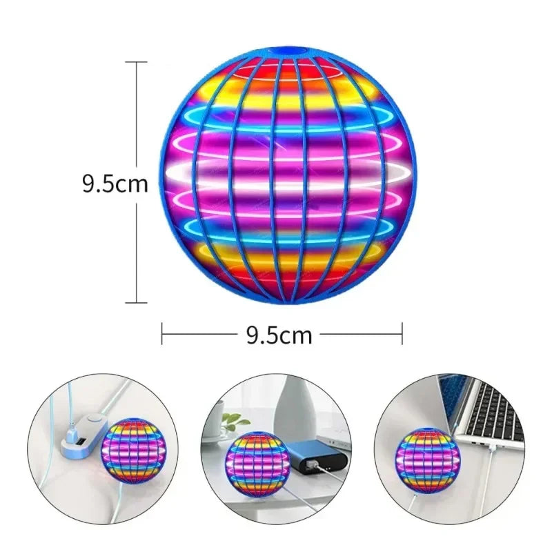 Flying Ball Children's Hand Controlled Color LED Cosmic Globe 360 °