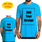 Custom T Shirt for Men Front Back Print
