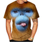 New casual men's new 3D design spoof gorilla funny monkey