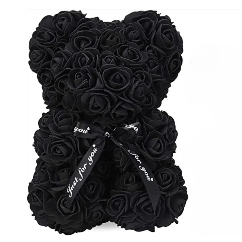 2025 New Artificial Flower Eternal Rose Teddy BeaR