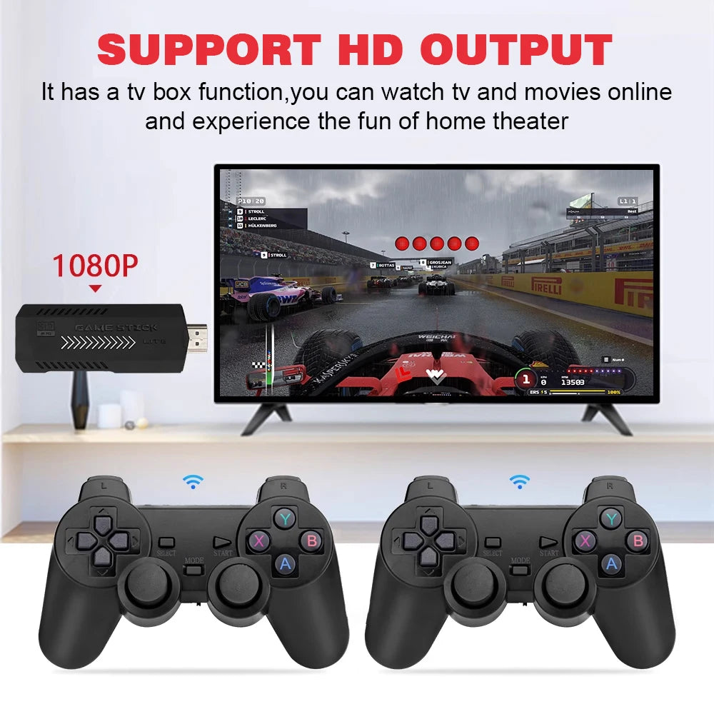 256G 58,000 Games GD10 Plus Game Stick 4K HD Video Game Console