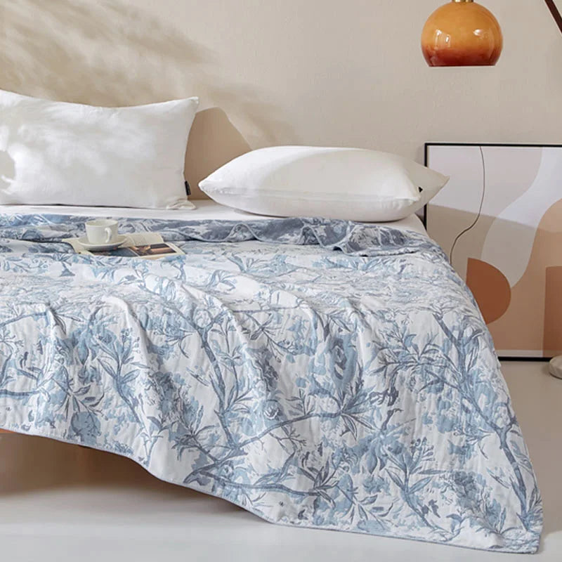 Bedspread On The Bed Summer 4 Layers Cotton