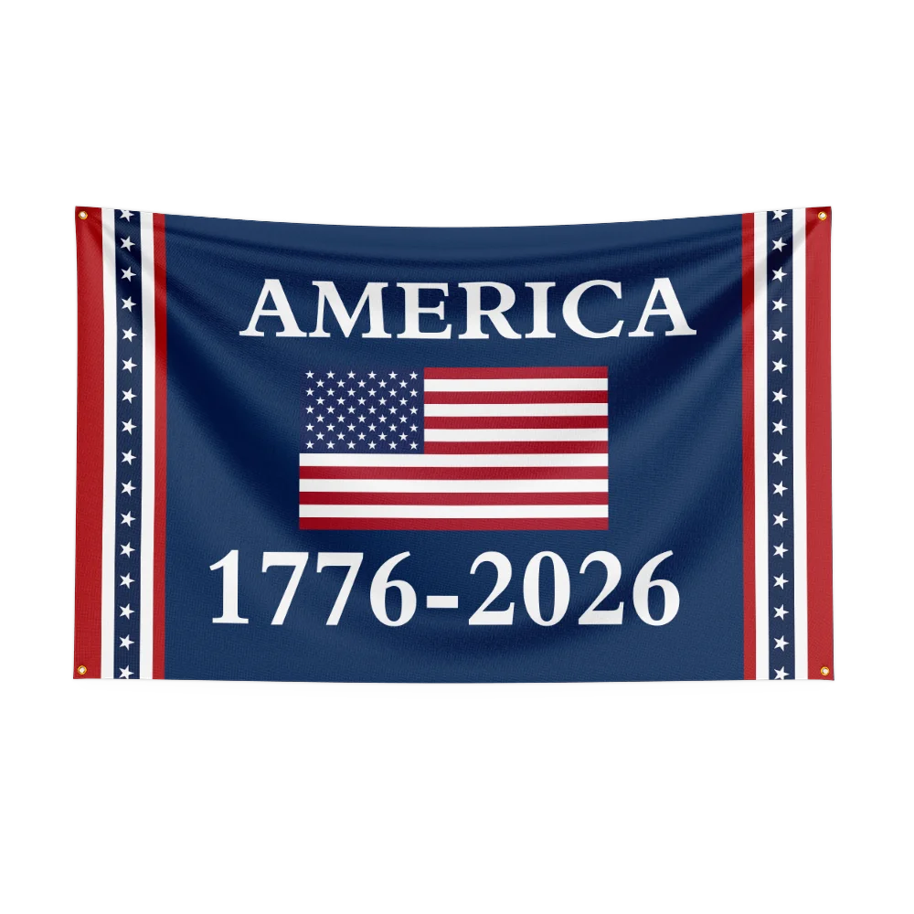 US 250th Anniversary 1776 2026 Semiquincentennial Flag, Independence