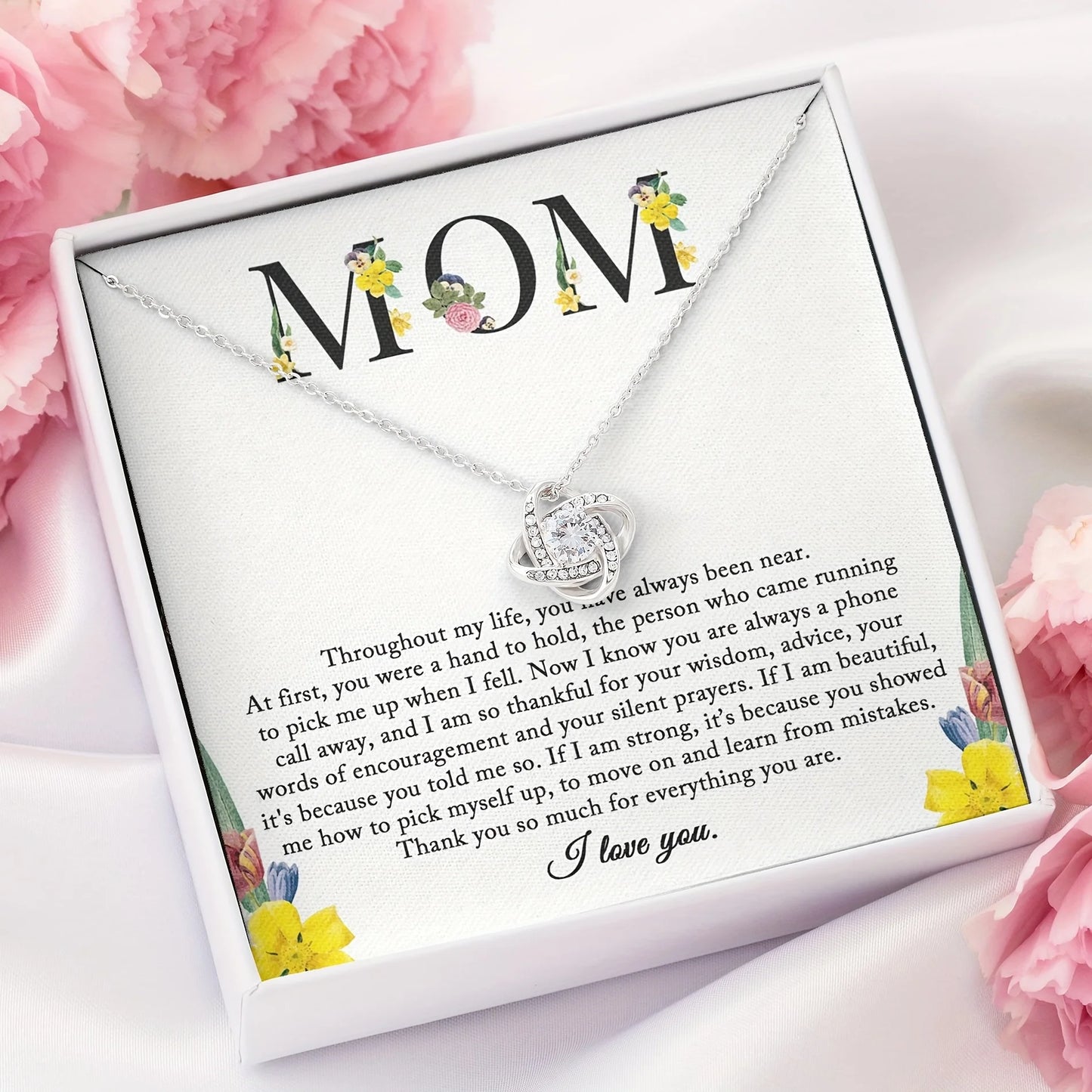 Sentimental To My Mom Necklace - Perfect Mom Gift From Daughter