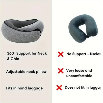 Travel Neck Pillow Memory Foam U-shaped Pillow Snail Style