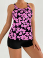2025 Sexy Strappy Tankini Floral Printed Swimsuit Women