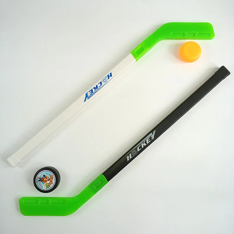 One Set Ice Hockey Clubs And Ball For Kids