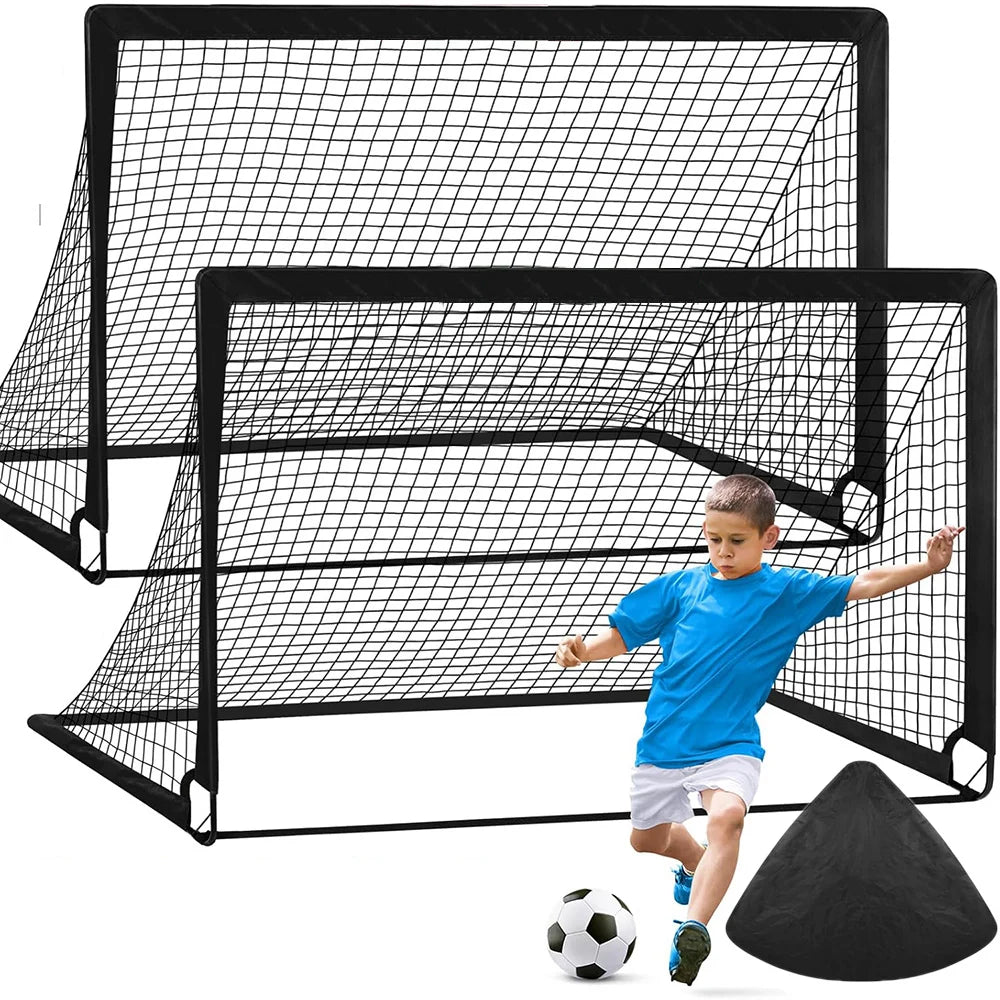 2pcs Soccer Goals for Backyard Set