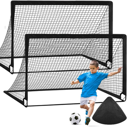 2pcs Soccer Goals for Backyard Set