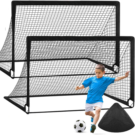 2pcs Soccer Goals for Backyard Set