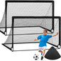 2pcs Soccer Goals for Backyard Set