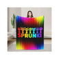 Sprunki Fleece Throw Blanket Colorful Game Theme