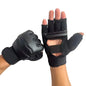 1Pair Boxing Gloves PU Half Finger Gloves Sports MMA