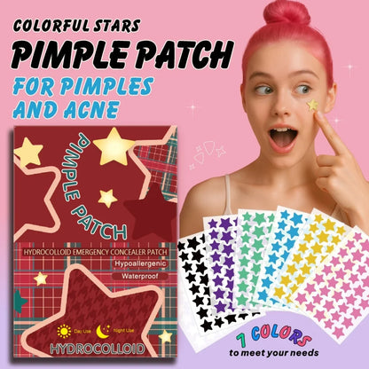 40pcs pieces of multi-color star acne patches, .