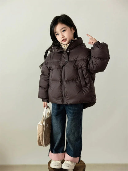 Winter Kids Warm Down Coats Autumn Children Cotton-Padded J