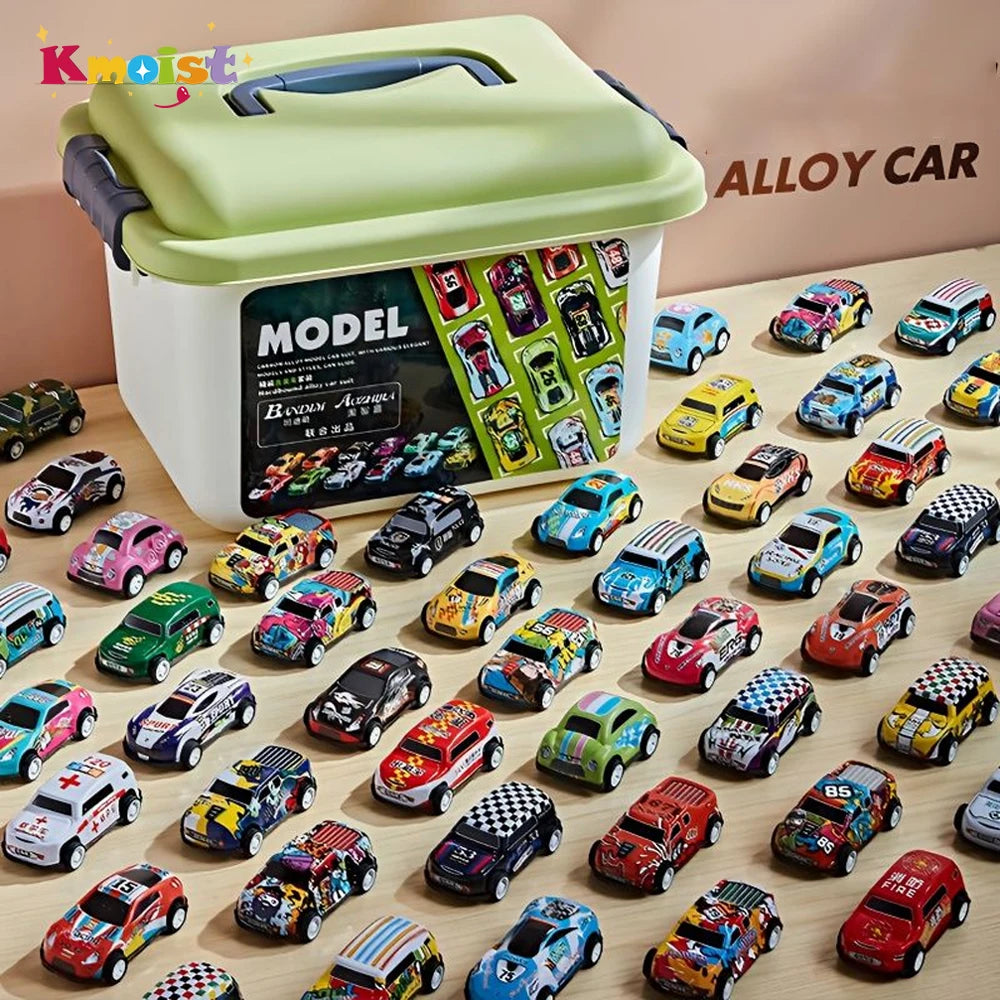 20/30/50Pcs Mini Car Set Inertia Pull Back Cars