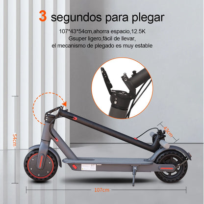 LADPED Electric Scooter 350W 19mph APP Smart Scooter