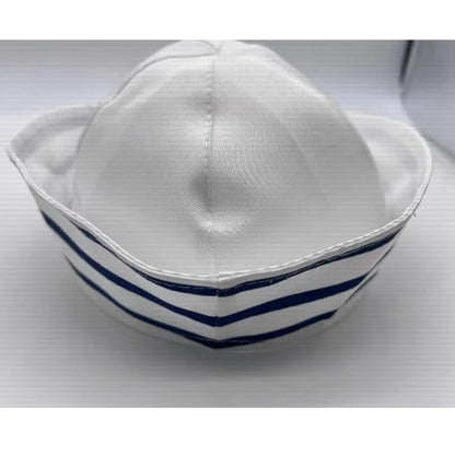 Adult Yacht Sailor Hat Navy Blue White Captain Cap Sail Cap