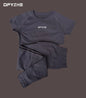 DFYZHE round neck breathable short sleeved+long pants