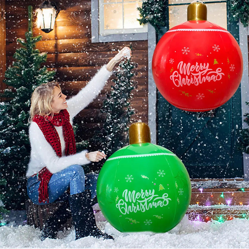 60cm Giant Inflatable Christmas Balls Light