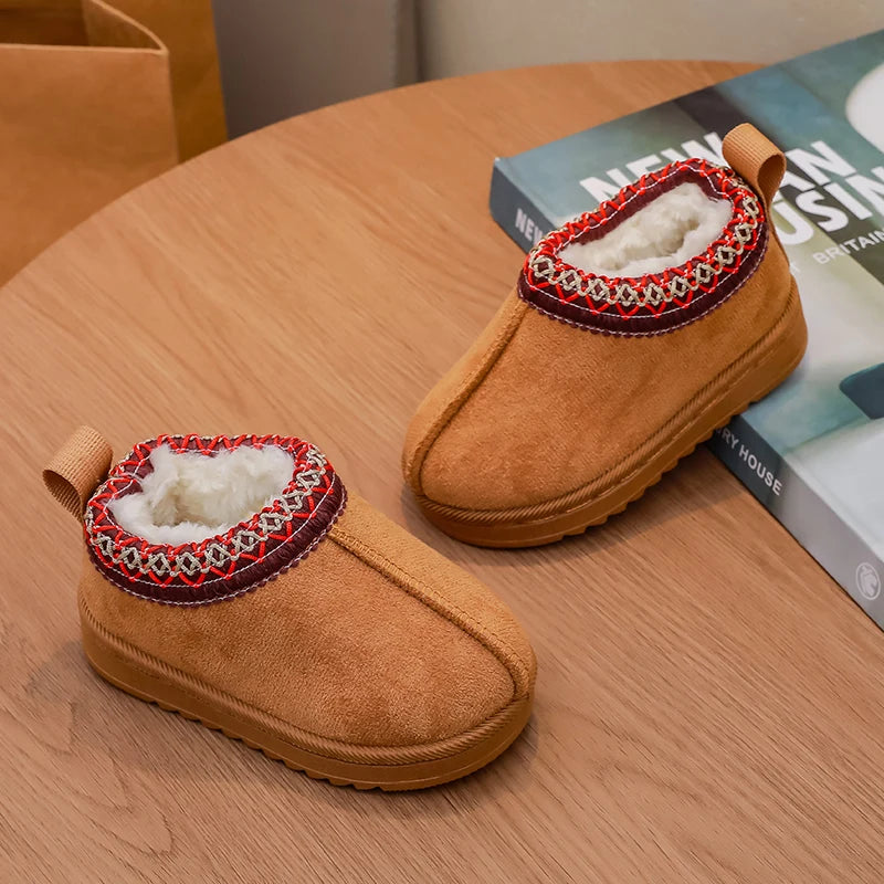 2025 New Fashion Children's Ankle Boots Soft Winter Causal Girls