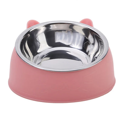 Cat Bowl Lovely Creative Inclined Kitten Puppy Food