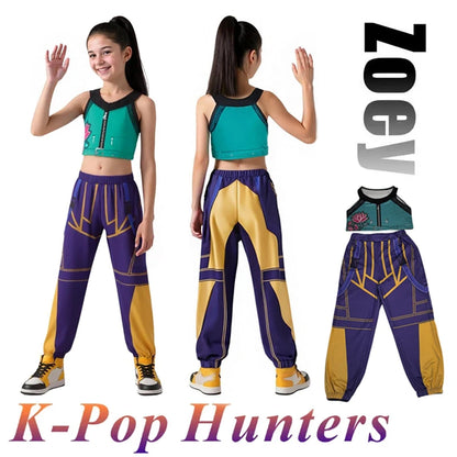 2025 Children Zoey Mira Rumi 3D Print Cosplay Costume