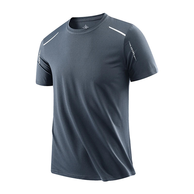 CHRLCK Men's Running Quick Drying T-shirts Breathable