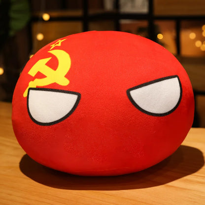 Hot  10/30/50cm Polandball Country Ball Toy Plush Pendant Plush Doll