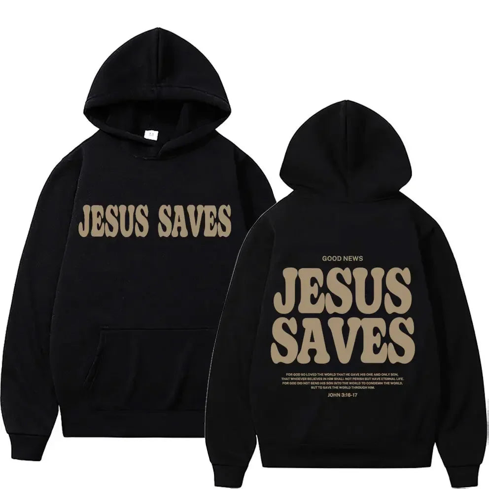 Harajuku Aesthetic Christian Jesus Church Hoodie Bible Verse