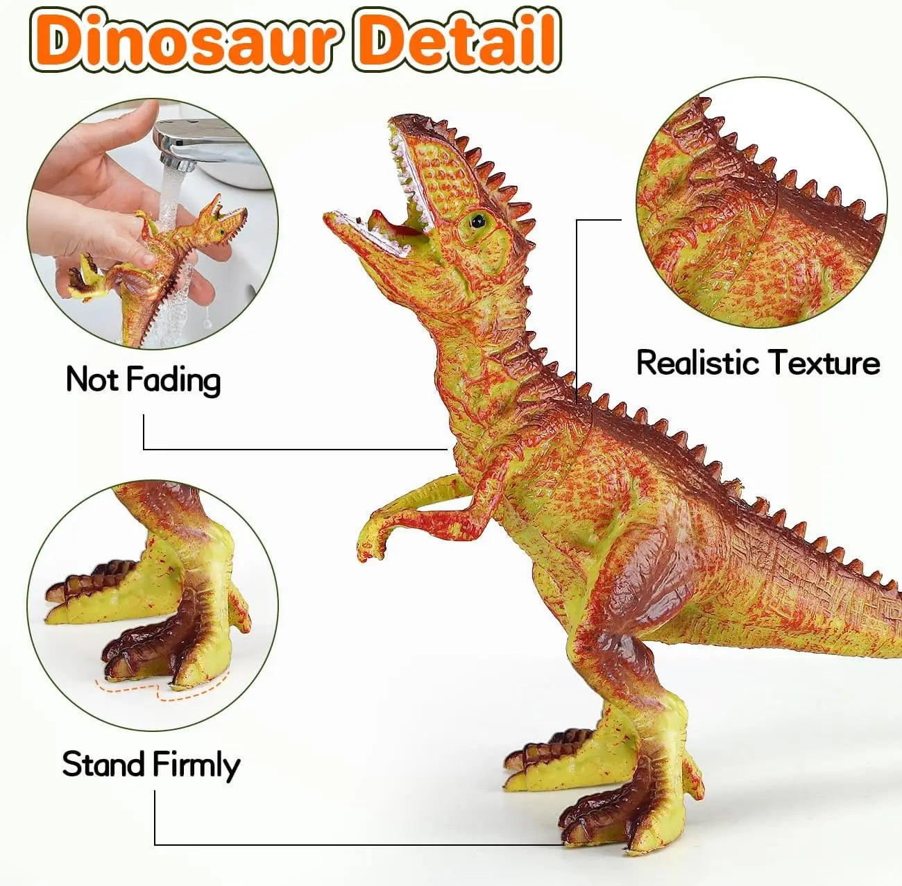46 Pcs Dinosaur Toy, Dinosaur Figurines Includes Dino Aufbewahrungsbox,