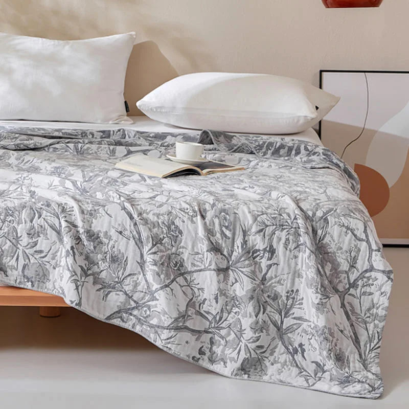 Bedspread On The Bed Summer 4 Layers Cotton